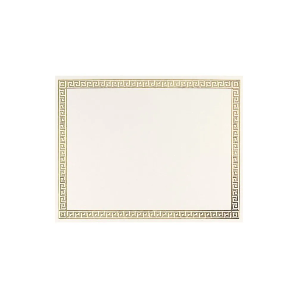 Awards & Certificates*Great Papers Channel Border Foil Recognition Certificates, 8.5" x 11", 12/Pack (963070)