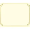 Awards & Certificates*Great Papers Golden Scroll Frame Foil Certificates, 8.5" x 11", Beige/Gold, 12/Pack (2011859)
