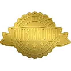 Awards & Certificates*Great Papers ! Outstanding Ribbon Foil Seal, 48/Pack (20104102)