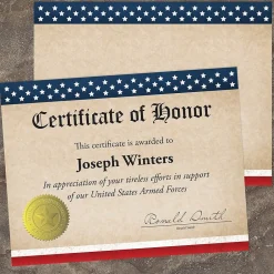 Awards & Certificates*Great Papers Patriotic Certificates, 8.5" x 11", Multicolor, 25/Count(2015083)