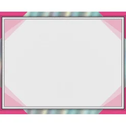 Awards & Certificates*Great Papers Rainbow Foil Certificates, 8.5" x 11", Happy Pink, 15/Pack (2019003)