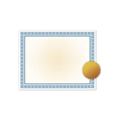 Awards & Certificates*Great Papers Westminster Certificate Set, 8.5" x 11", White and Blue, 25/Pack (2015076)