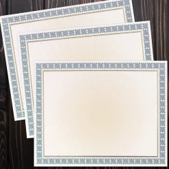 Awards & Certificates*Great Papers Westminster Certificate Set, 8.5" x 11", White and Blue, 25/Pack (2015076)