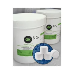 Disinfecting Chlorinated Tablets, 120/Bottle, 2 Bottles/Carton (GK-CDT6.55-2pk)<Green Klean Online