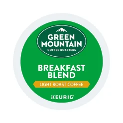 Green Mountain Breakfast Blend Coffee Keurig® K-Cup® Pods, Light Roast, 70/Box (5000373741)