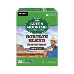 Green Mountain Coffee Roasters Horizon Blend by Kevin Costner Coffee, Keurig K-Cup Pod, Dark Roast, 24/Carton (5000379575)