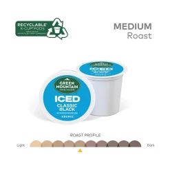 Green Mountain Coffee Roasters Classic Black Iced Coffee Keurig® K-Cup® Pods, Medium Roast, 24/Box (5000372042)