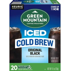 Green Mountain Coffee Roasters Classic Black Iced Coffee Keurig® K-Cup® Pods, Medium Roast, 80/Carton (5000372042CT)