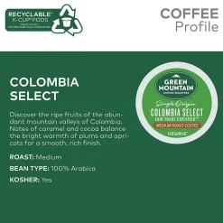 Green Mountain Colombia Select Coffee Keurig® K-Cup® Pods, Medium Roast, 24/Box (6003)