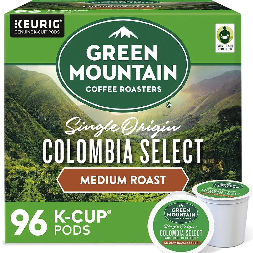 Green Mountain Colombia Select Coffee Keurig® K-Cup® Pods, Medium Roast, 96/Carton (6003)