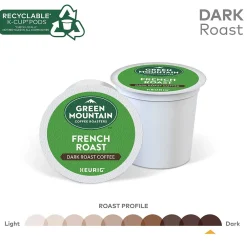 Green Mountain French Roast Coffee Keurig® K-Cup® Pods, Dark Roast, 24/Box (6694)