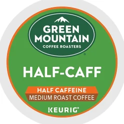 Green Mountain Half-Caff Coffee Keurig® K-Cup® Pods, Medium Roast, 96/Carton (69997)