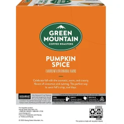Green Mountain Pumpkin Spice Coffee, Keurig® K-Cup® Pod, Light Roast, 96/Carton (6758)
