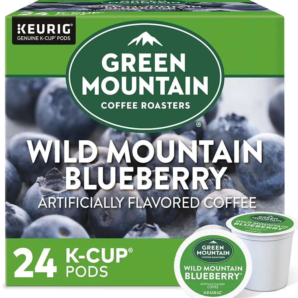 Green Mountain Wild Mountain Blueberry Coffee Keurig® K-Cup® Pods, Light Roast, 24/Box (6783)