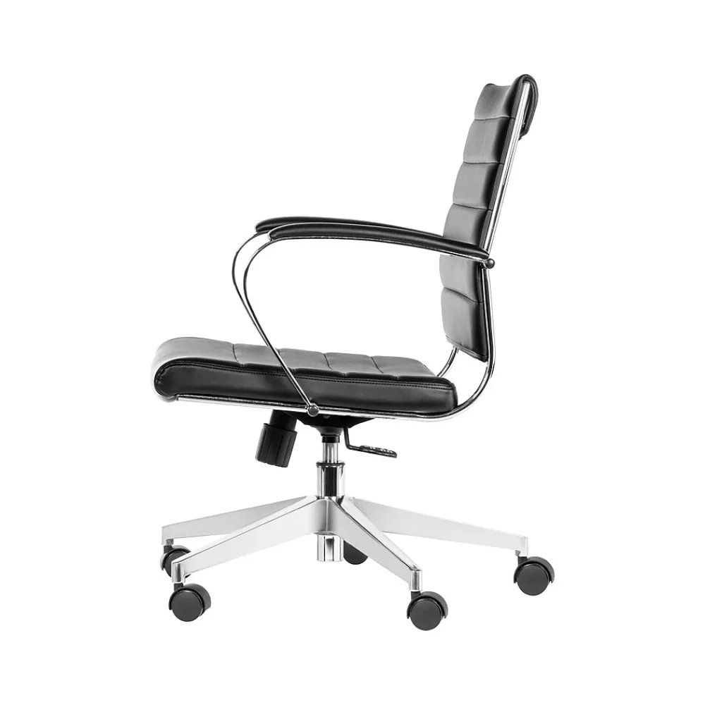 Office Chairs*Gry Mattr Capsule Faux Leather Swivel Task Chair, Black (GMCC-00850)