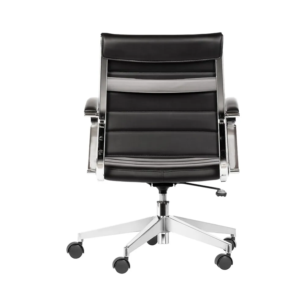 Office Chairs*Gry Mattr Capsule Faux Leather Swivel Task Chair, Black (GMCC-00850)