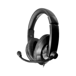 Online Hamilton Buhl Smart-Trek Deluxe USB-A Noise Canceling Stereo Computer Headset, Black/Silver (ST2BKU)