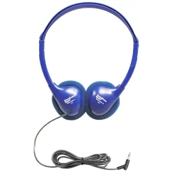 HamiltonBuhl Kids On-Ear Blue Stereo Headphone, Blue, 3/Pack (HECKIDSHA2-3)<Hamilton Buhl Hot