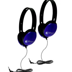 HamiltonBuhl Primo Stereo Headphones, Blue, 2/Pack (HECPRM100-2)<Hamilton Buhl New