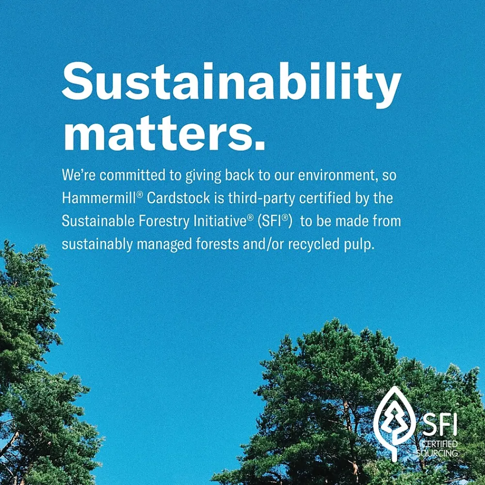 Card Stock*Hammermill Premium 110 lb. Cardstock Paper, 8.5" x 11", Blue/Green/Red/Yellow, 200 Sheets/Ream (168390R)