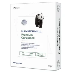 Card Stock*Hammermill Premium 110 lb. Cardstock Paper, 8.5" x 11", White, 200 Sheets/Ream (168380R)