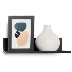 Shelving*Hangman No-Stud Floating Shelf, 12-In., Black Powder Coat (L-12-B)