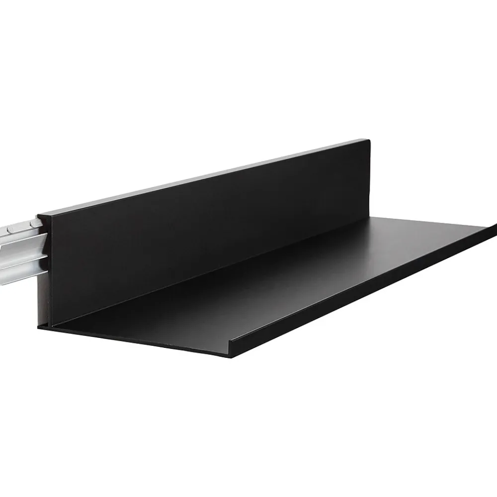Shelving*Hangman No-Stud Single Aluminum Floating Shelf, 24-In., Black Powder Coat (HANL24B)