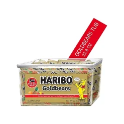 Haribo Gold-Bears Gummi Fruit, 0.42 oz, 54 (GBT30275)