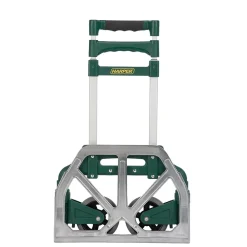 Harper Trucks Harper Folding Aluminum Hand Truck with Telescoping Handle and 5" Rubber Wheels, 175 Lb. capacity (HMC5T-S)