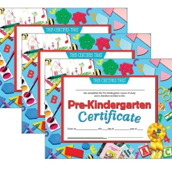 Awards & Certificates*Hayes Completion Certificates, 8.5" x 11", Multicolor, 3/Bundle (H-VA699-3)