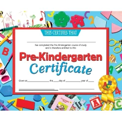 Awards & Certificates*Hayes Completion Certificates, 8.5" x 11", Multicolor, 3/Bundle (H-VA699-3)