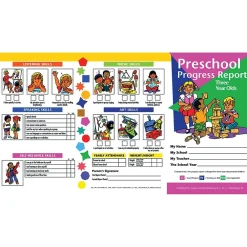 Grade Books*Hayes Publishing Preschool Progress Report, Three Year Olds, 10 Per Pack, 6 Packs (H-PRC1-6)