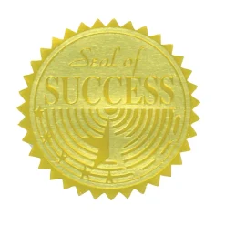 Awards & Certificates*Hayes Seal of Success Gold Foil Embossed Certificate Seals, 1-3/4", Pack of 54 (H-VA376)