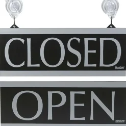 Headline ® Century Series Office Signs, "OPEN/CLOSED", 5"x13", 1 each