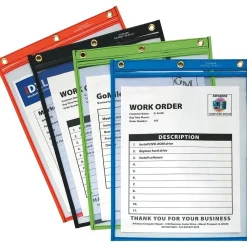 Sheet Protectors|C-Line Heavy-Duty Super Heavyweight Plus Shop Ticket Holders, 12" x 9", Assorted, 20/Bx (CLI50920)