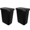 Dual Function XL Trash Can, 20.4 Gallons, Black, 2/Pack (HFTCOM2280075-2)<Hefty Hot