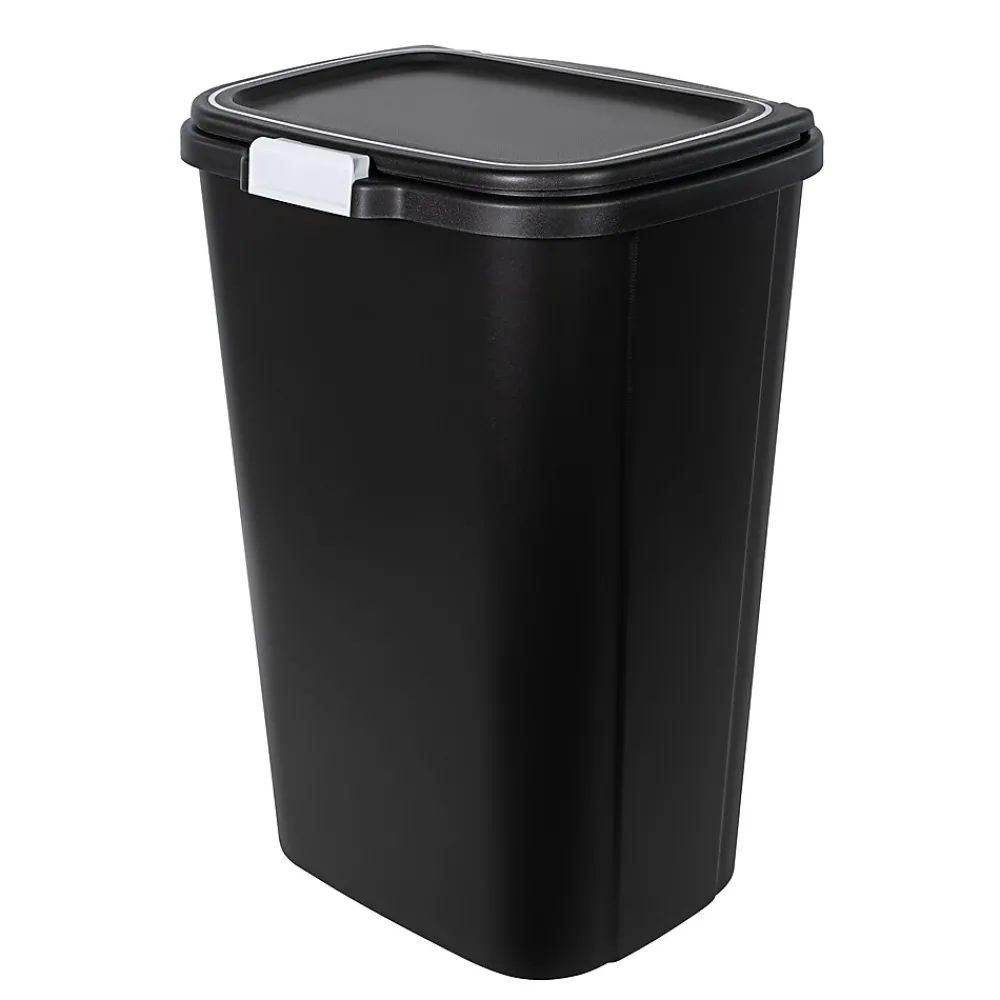 Odor Control Trash Can, 13 Gallon, Black, 2/Pack (HFTCOM228707507)<Hefty Best