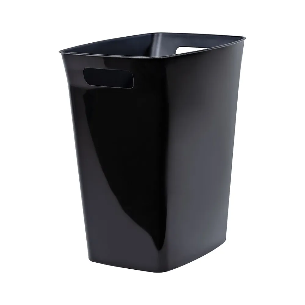 Polypropylene Trash Can with no Lid, Black, 6 Gal. (2159-75)<Hefty Best