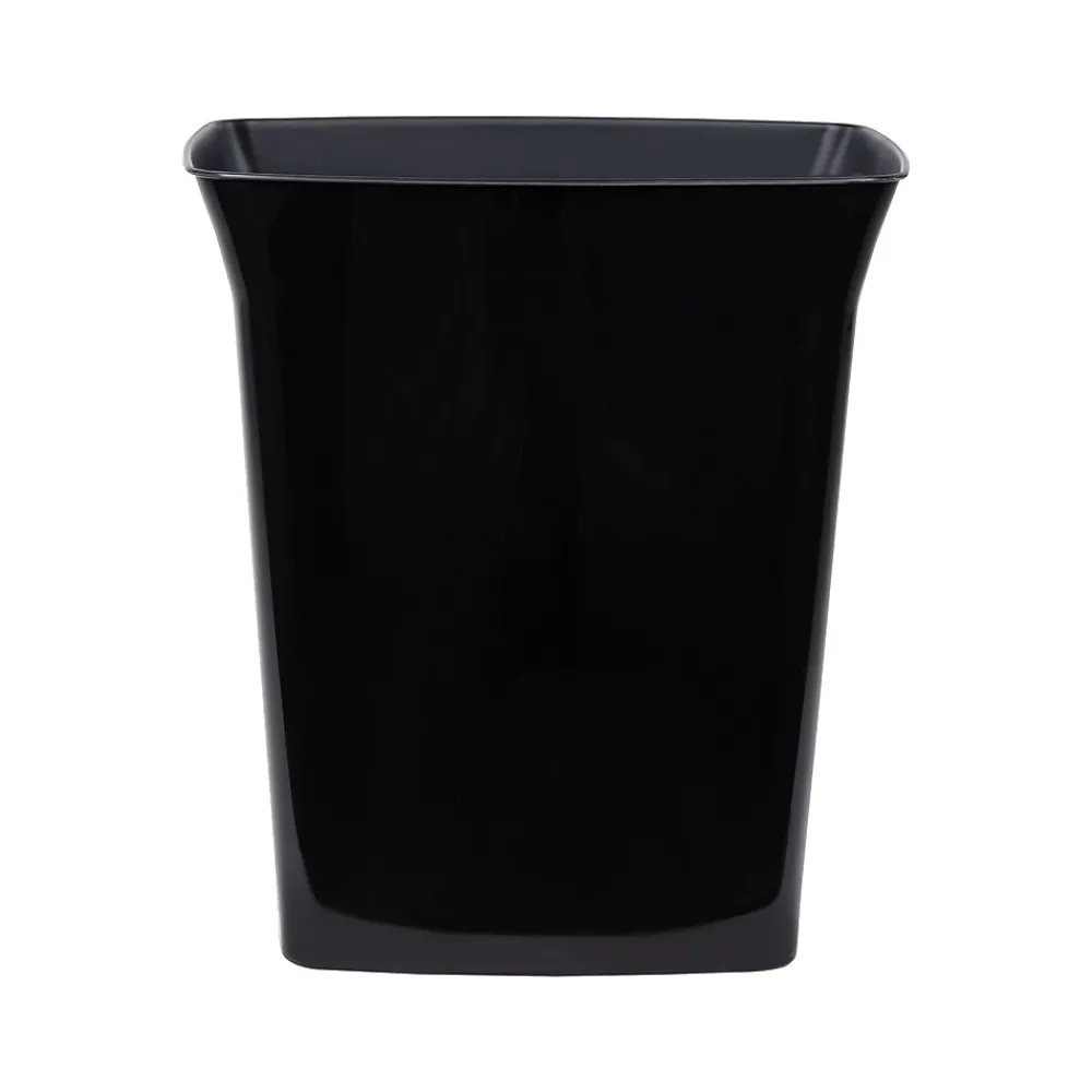 Polypropylene Trash Can with no Lid, Black, 6 Gal. (2159-75)<Hefty Best