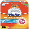 Ultra Strong 13 Gallon Scented Kitchen Trash Bag, 23.75" x 24.88", Low Density, 0.9 mil, Clean Burst, White, 80 Bags/Box<Hefty Sale