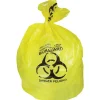 Heritage 30 Gal. Biohazard Liners, Yellow, 43"L x 30"W, 200/Carton (A6043PY)<Heritage Bag Best