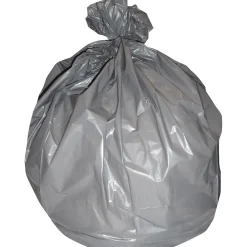 Heritage 40-45 Gallon Industrial Trash Bag, 40" x 46", Low Density, 1.1 Mil, Gray (H8046SG)<Heritage Bag