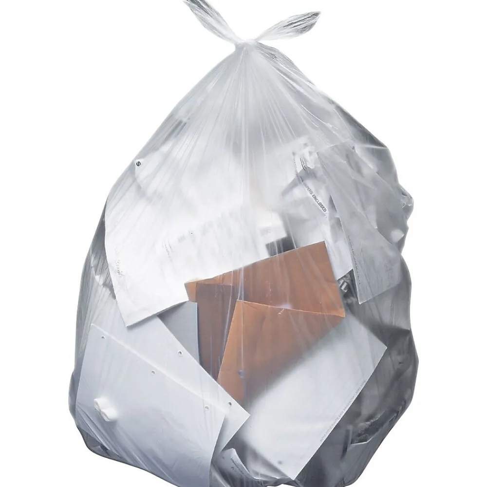 Heritage 55 Gallon Industrial Trash Bag, 36" x 58", Low Density, 2 Mil, Clear (H7258QC)<Heritage Bag Sale