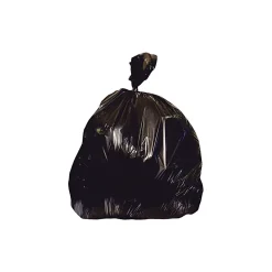 Heritage 55-60 Gallon Industrial Trash Bag, 38" x 58", Low Density, 1.5 mil, Black, 100 Rolls (X7658AK)<Heritage Bag