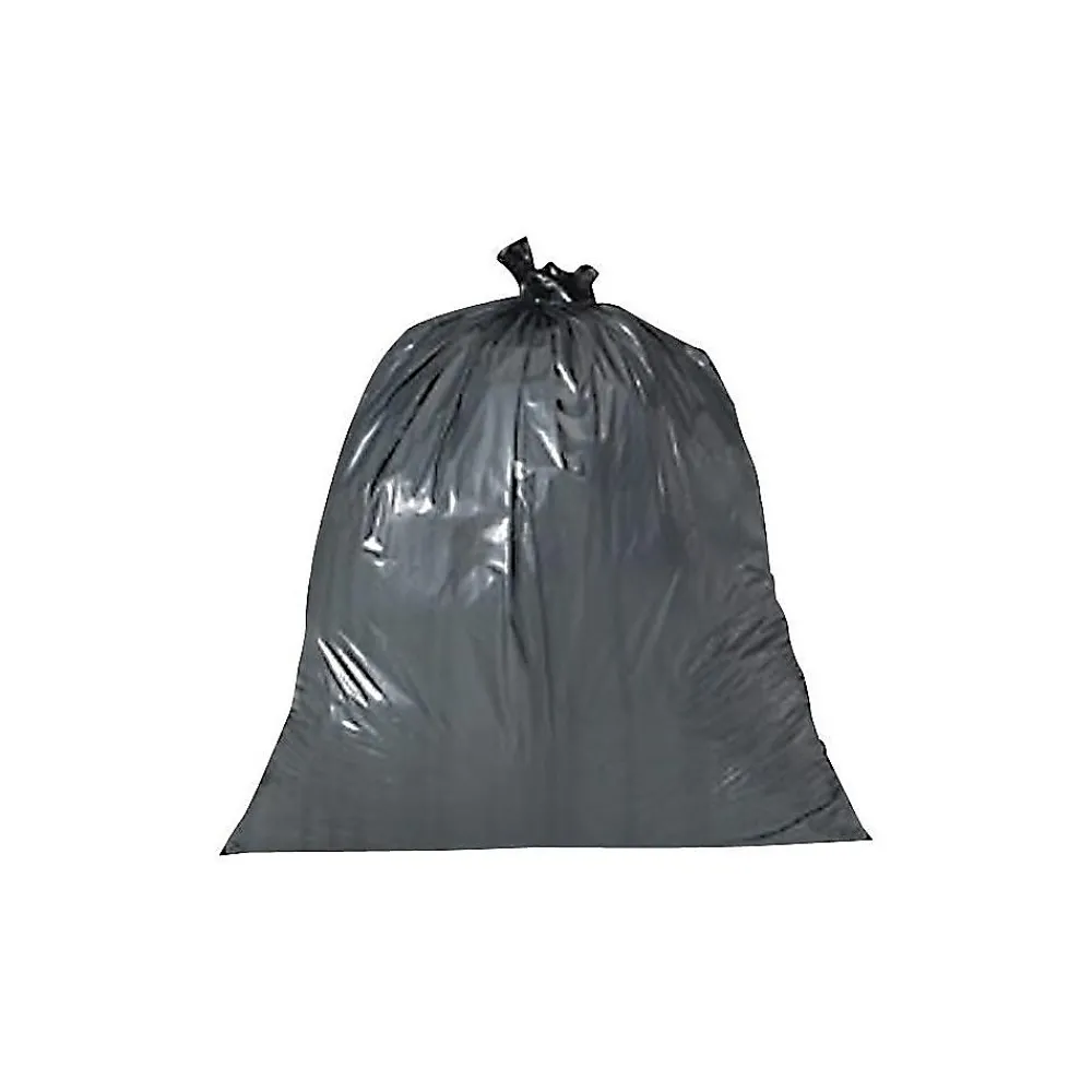 Heritage 60 Gallon Industrial Trash Bag, 44" x 56", Low Density, 1.2 Mil, Charcoal, 100 Bags/Box (H8856SH)<Heritage Bag Outlet
