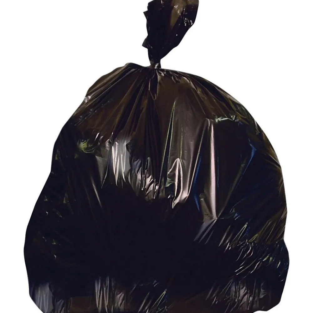 Heritage X-Liner 40-45 Gallon Industrial Trash Bag, 40" x 46", Low Density, 2 Mil, Black (X8046QK)<Heritage Bag