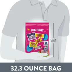 Hershey's Hershey Assorted Flavored, Easter Candy Variety Bag, 32.3 oz (75 Pieces)