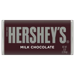 Hershey's Milk Chocolate Snack Size, Candy Bars Jumbo Bag, 19.8 oz (246-00015)
