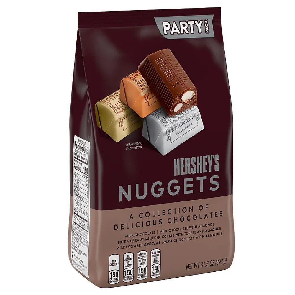 Hershey's Nuggets Assorted Chocolate Candy Party Pack, 31.5 oz (HEC01878)