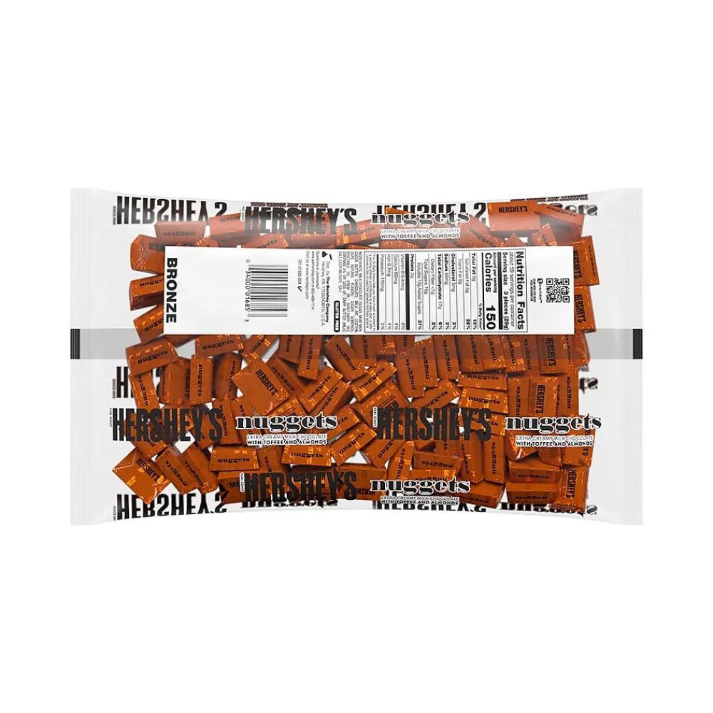Hershey's Nuggets Milk Chocolate, Toffee and Almonds Candy Bulk Bag, 60 oz (HEC01685)